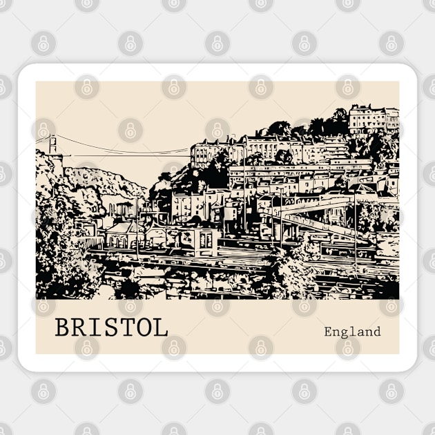 Bristol England Magnet by Lakeric